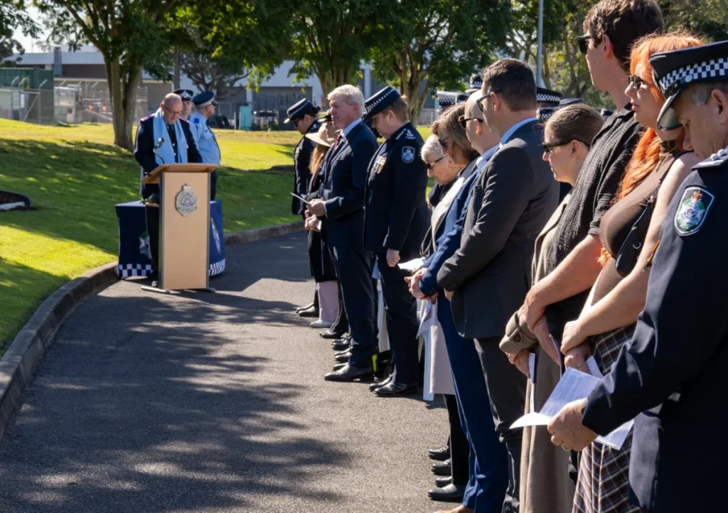 Memorial tree at Queensland Police Academy in Oxley